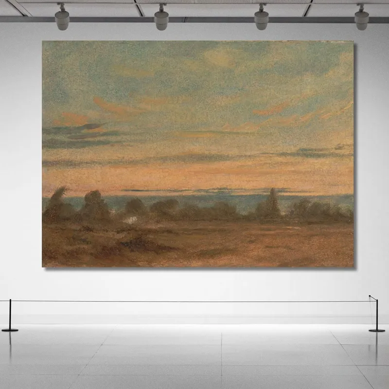 Paesaggio Estivo Al Tramonto John Constable
