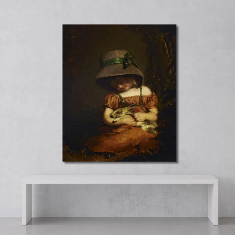 Ragazza Con Un Coniglio John Hoppner