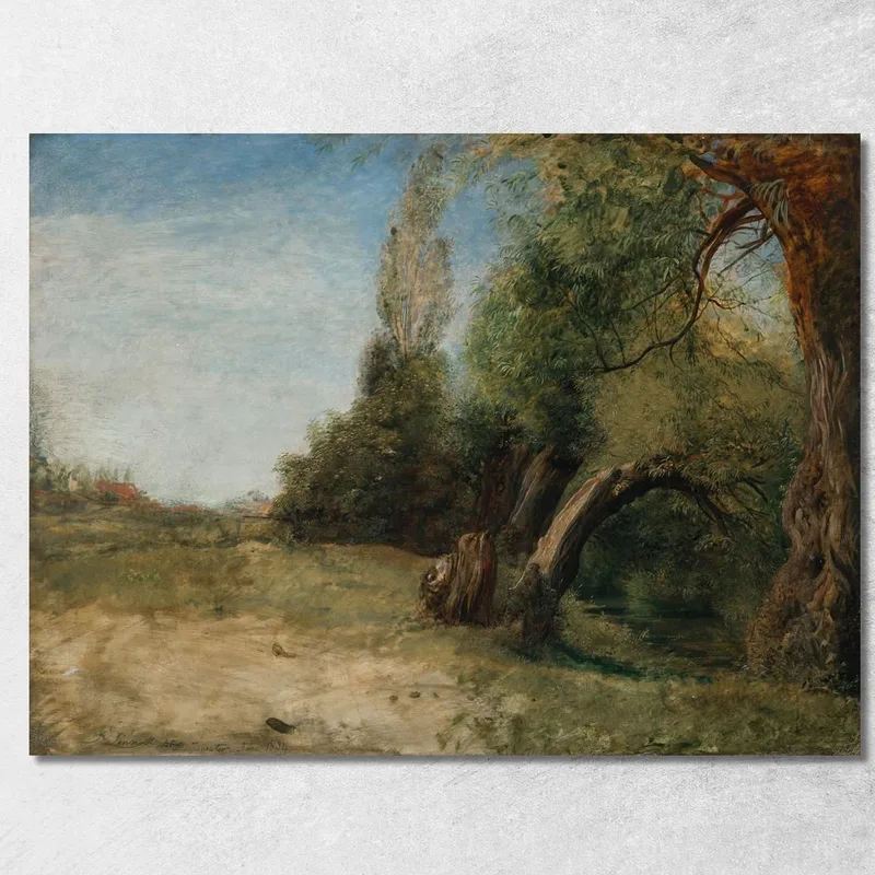 Allée Des Ormes Avec Le Ruisseau De Bayswater À Côté John Linnell