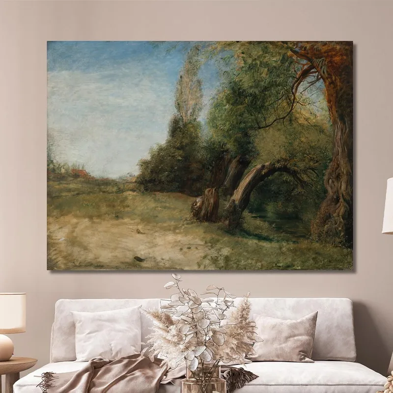 Allée Des Ormes Avec Le Ruisseau De Bayswater À Côté John Linnell