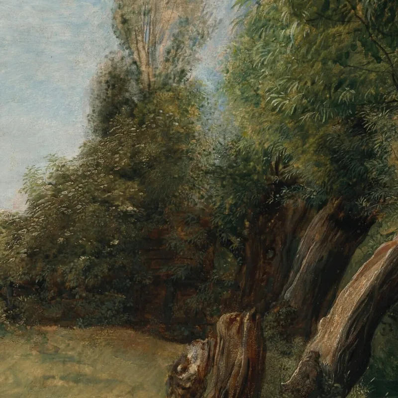 Allée Des Ormes Avec Le Ruisseau De Bayswater À Côté John Linnell