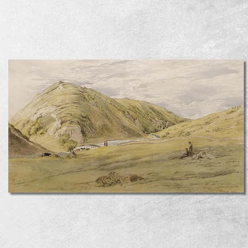 Entrance To Dovedale From Ashbourne Derbyshire John Linnell