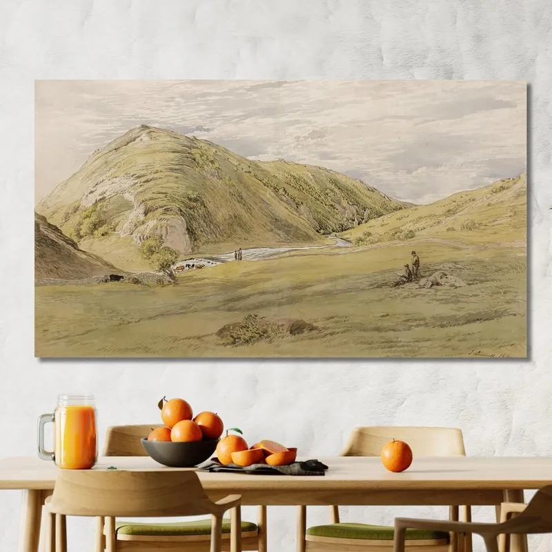 Entrance To Dovedale From Ashbourne Derbyshire John Linnell