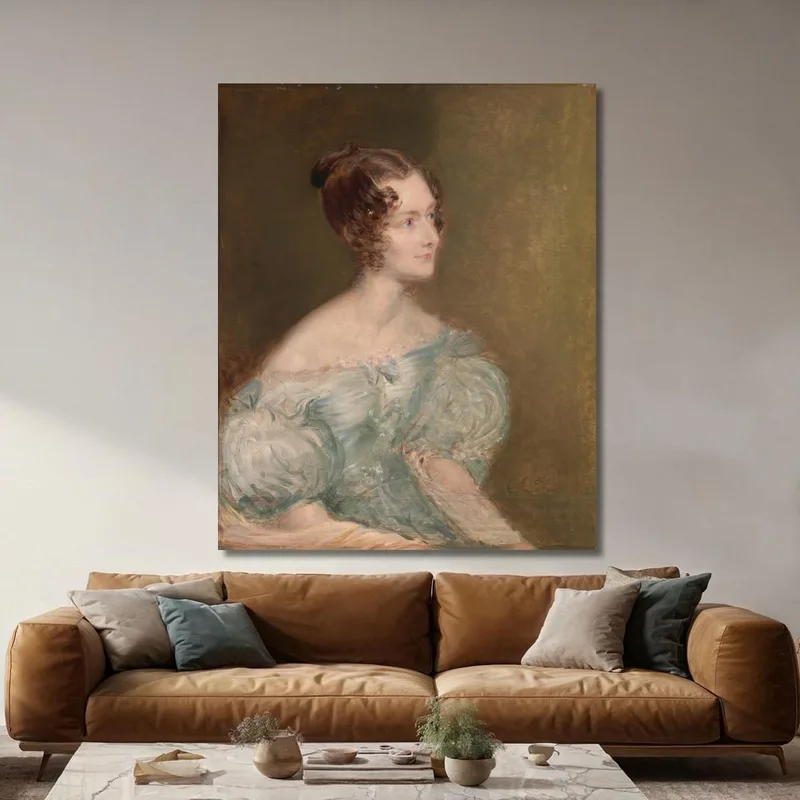 Portrait Of A Woman Probably Mrs. Price Of Rugby John Linnell