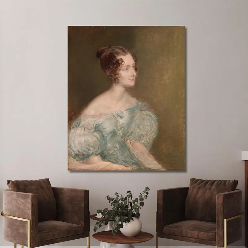 Portrait Of A Woman Probably Mrs. Price Of Rugby John Linnell