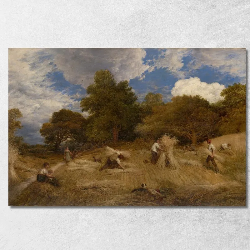 Grano John Linnell quadro stampa su tela