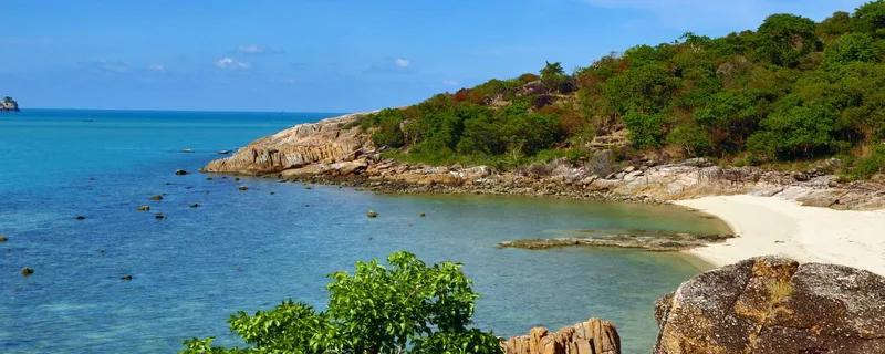Quadro Paesaggio Mare Hidden Bay A Koh Samui Con Acque Cristalline