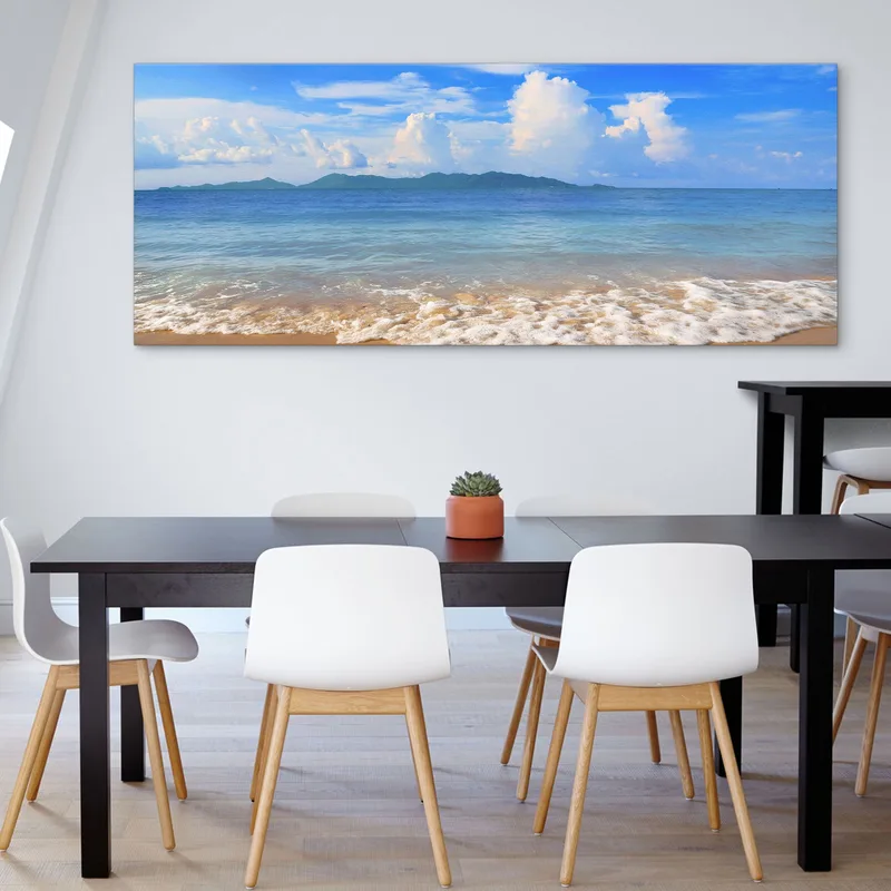 Quadro Paesaggio Mare Spiaggia Incantevole A Koh Samui Con Mare Turchese