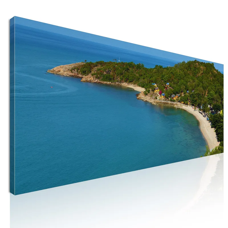 Quadro Paesaggio Mare Spiaggia Di Thongson Bay Con Ville E Mare Trasparente quadro stampa su tela