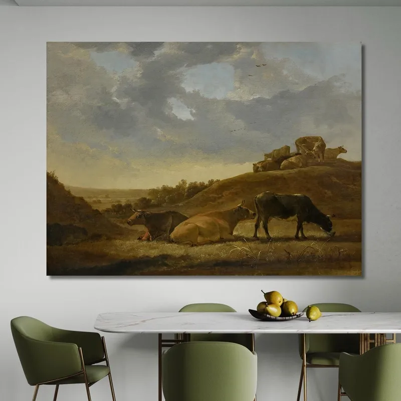 Cattle In A Dutch Arcadian Landscape Aelbert Cuyp