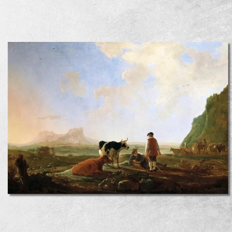 Mandriani Con Mucche Aelbert Cuyp quadro stampa su tela