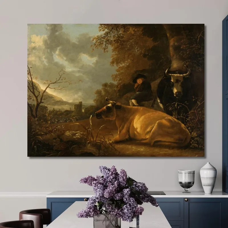 Landschaft Mit Kühen Und Einem Jungen Hirten​ Aelbert Cuyp