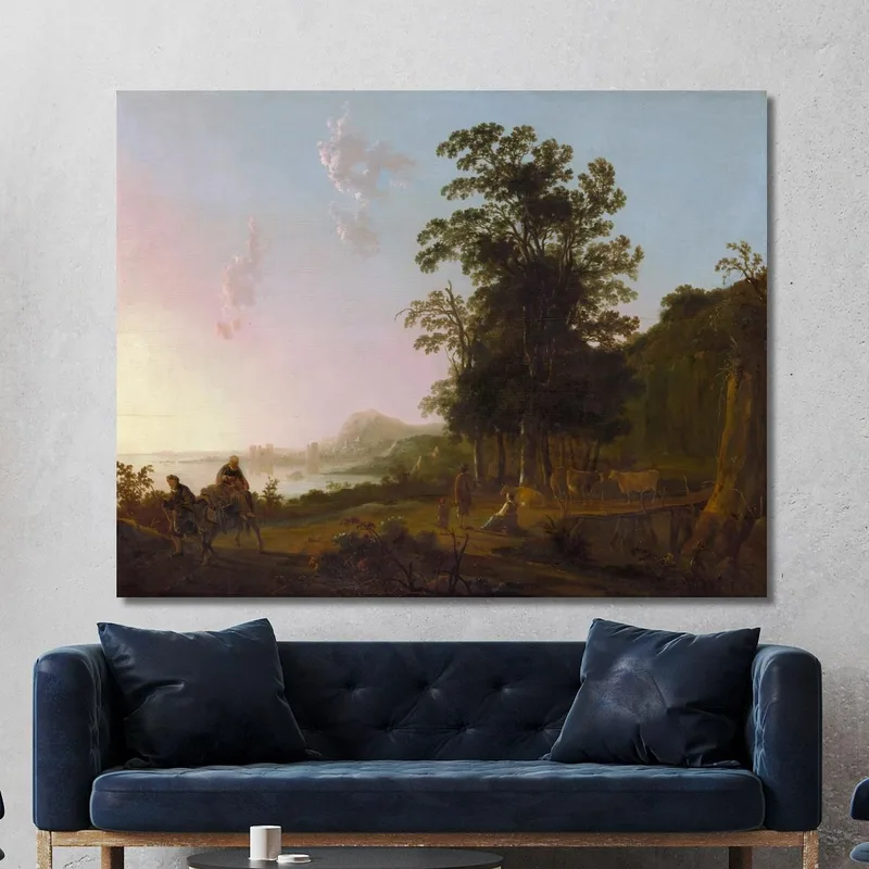 Landschaft Mit Der Flucht Nach Ägypten​ Aelbert Cuyp