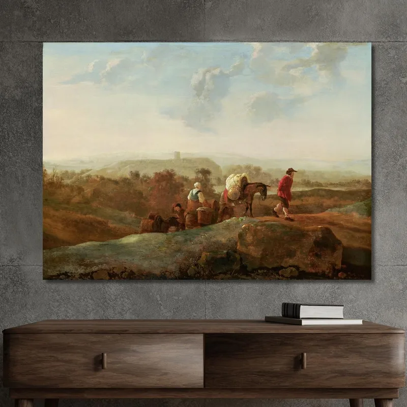 Wandernde Bauern In Einer Südlichen Landschaft​ Aelbert Cuyp
