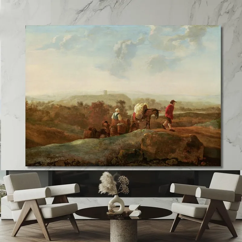 Wandernde Bauern In Einer Südlichen Landschaft​ Aelbert Cuyp