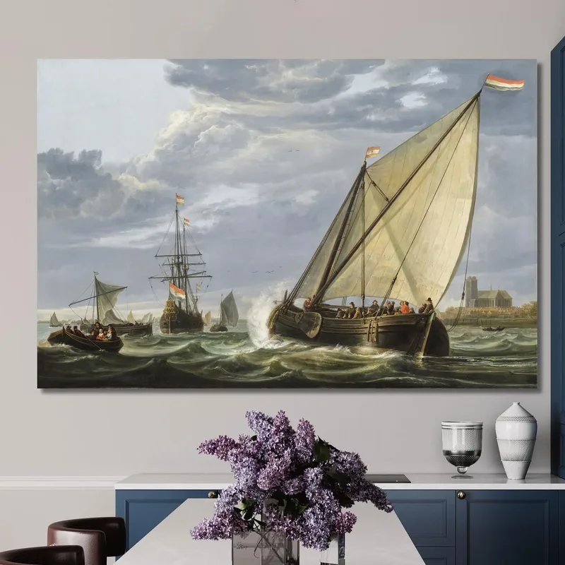 Navi Sulla Mosa A Dordrecht Aelbert Cuyp