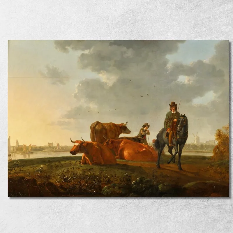 Weide Am Fluss​ Aelbert Cuyp