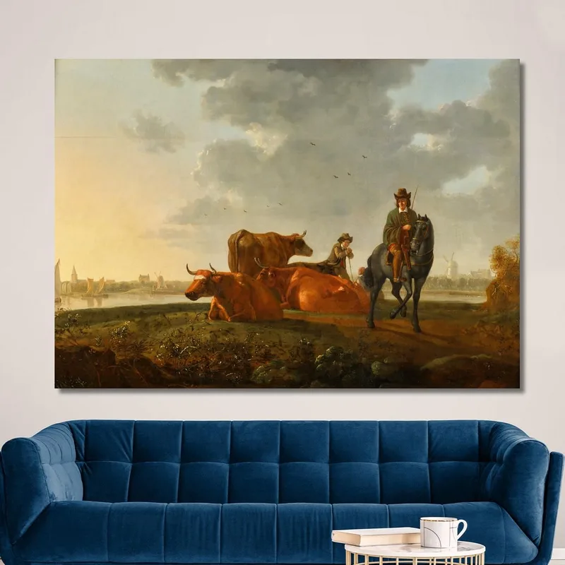 Weide Am Fluss​ Aelbert Cuyp