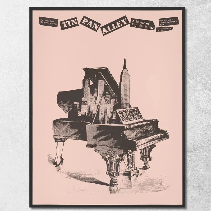 Tin Pan Alley Una Rivista Di Musica Popolare Lanny Sommese quadro stampa su tela