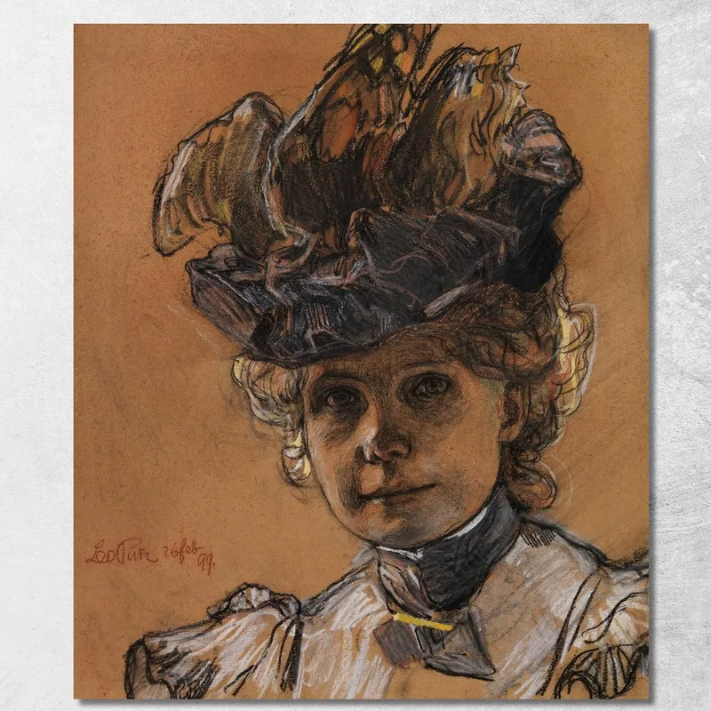 Portrait Of Gertraud Luberich 2 Leo Putz canvas print