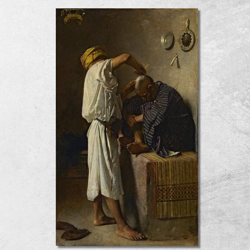 Ein Orientalischer Barbershop Léon Bonnat
