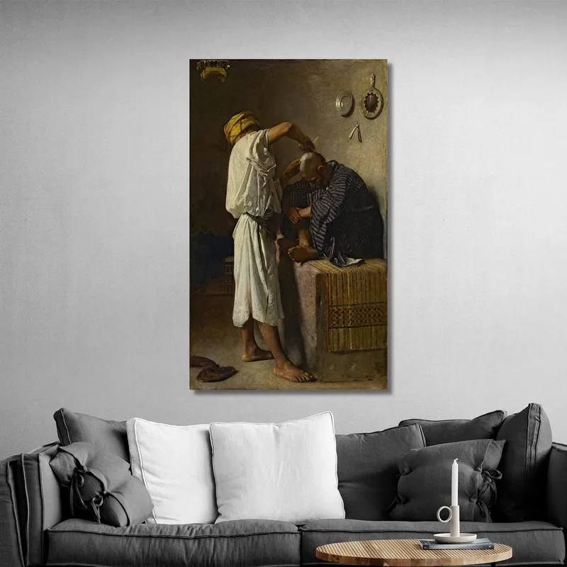 Ein Orientalischer Barbershop Léon Bonnat