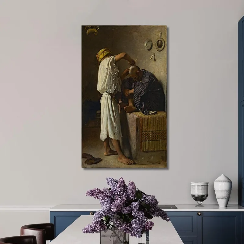 Ein Orientalischer Barbershop Léon Bonnat