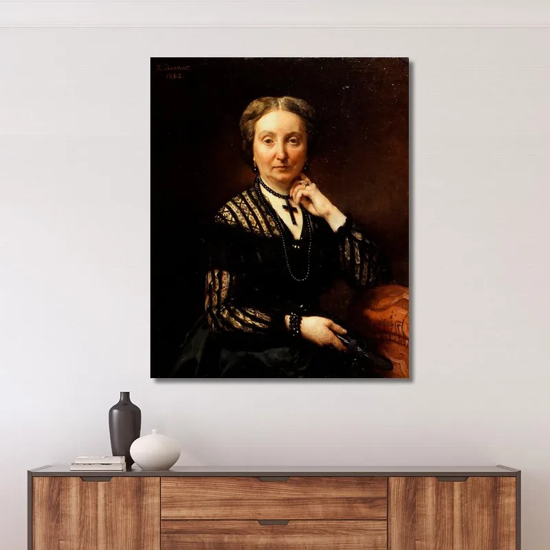 Portrait De Femme Léon Bonnat