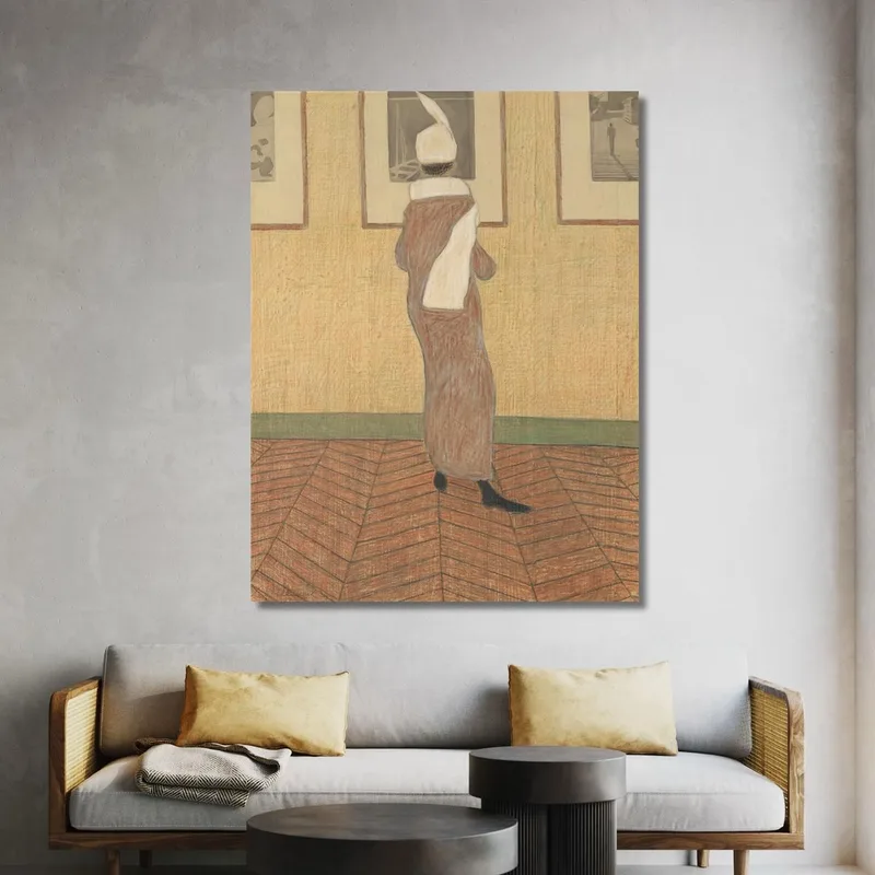 Dame In Der Ausstellung Léon Spilliaert