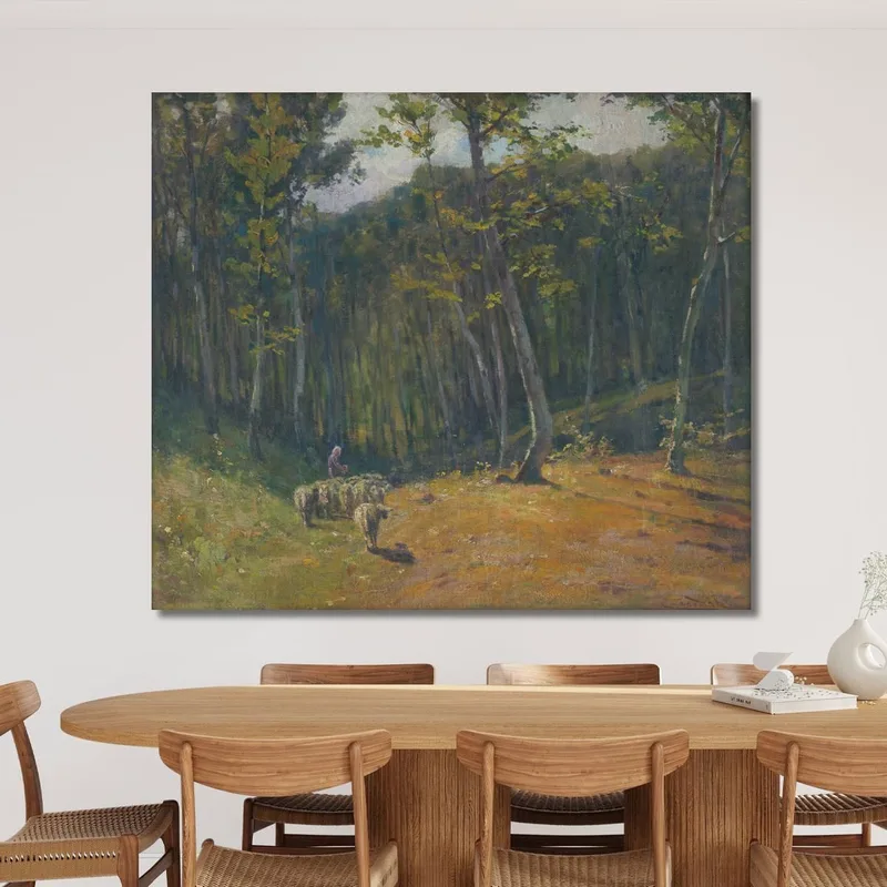Wald Mit Schafen Ľudovít Čordák