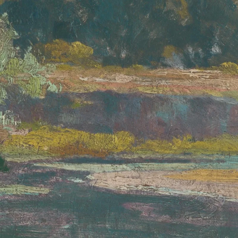 Landscape With A Flooded Stream Ľudovít Čordák