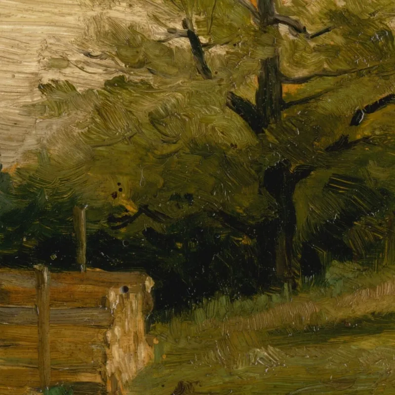 Landschaft Mit Holzstapeln Ľudovít Čordák