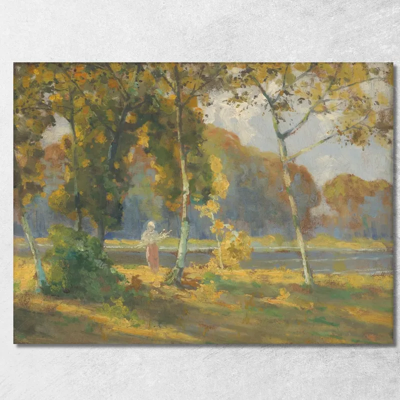 Summer Landscape With Birches Ľudovít Čordák