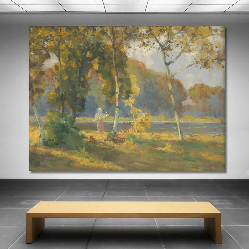 Summer Landscape With Birches Ľudovít Čordák