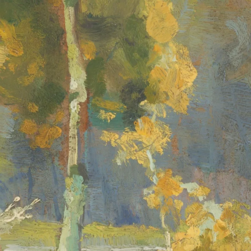 Summer Landscape With Birches Ľudovít Čordák
