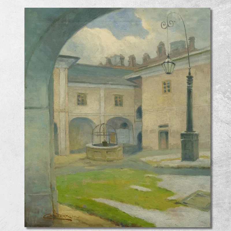 Der Hof Des Renaissance-Herrenhauses In Strážky Ľudovít Čordák
