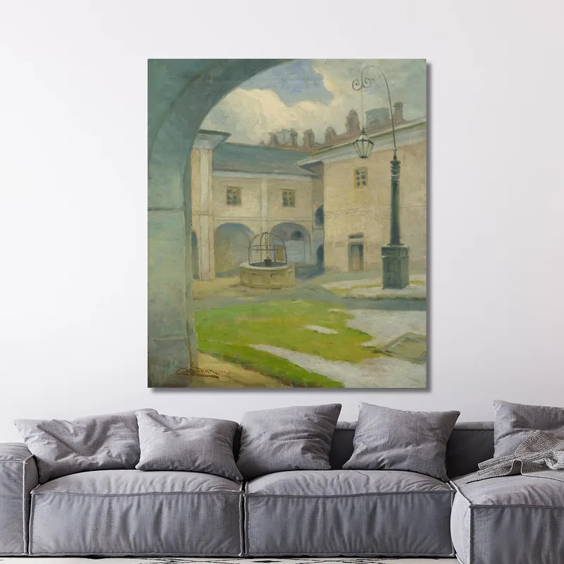 Der Hof Des Renaissance-Herrenhauses In Strážky Ľudovít Čordák