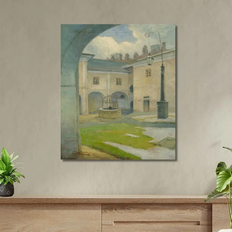Der Hof Des Renaissance-Herrenhauses In Strážky Ľudovít Čordák