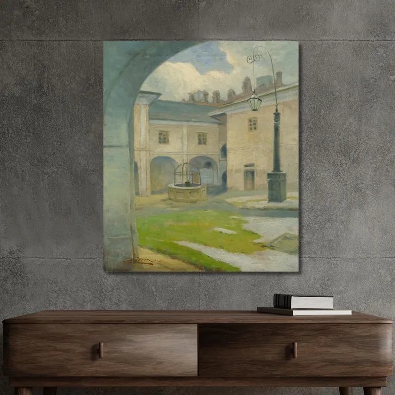Der Hof Des Renaissance-Herrenhauses In Strážky Ľudovít Čordák