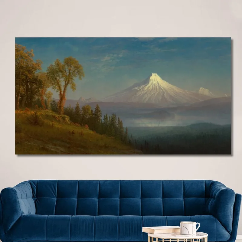 Monte Santa Helena Río Columbia Oregón Albert Bierstadt