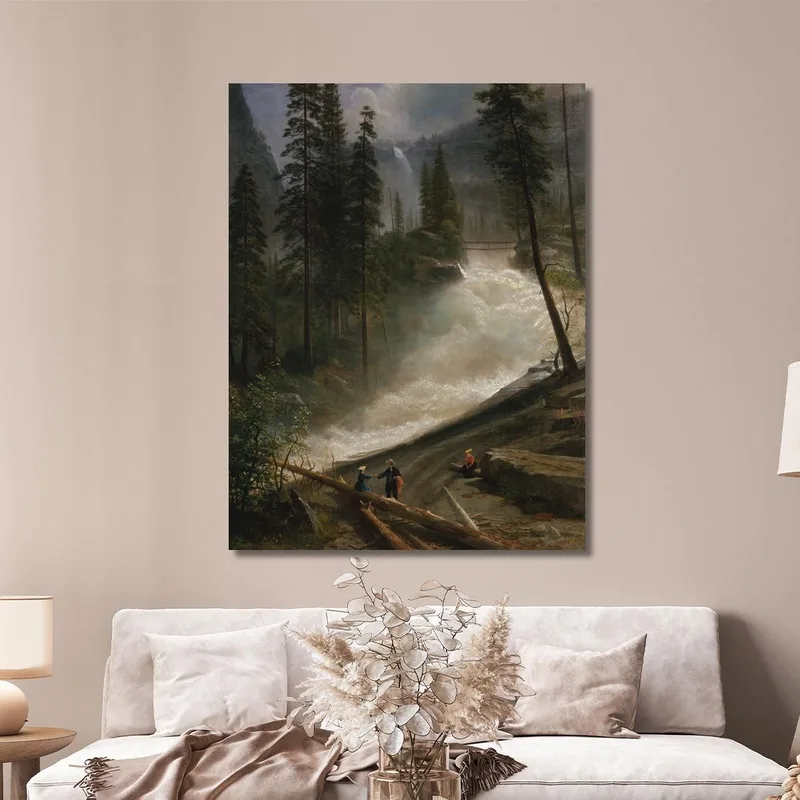 Cascate Del Nevada Yosemite Albert Bierstadt quadro stampa su tela