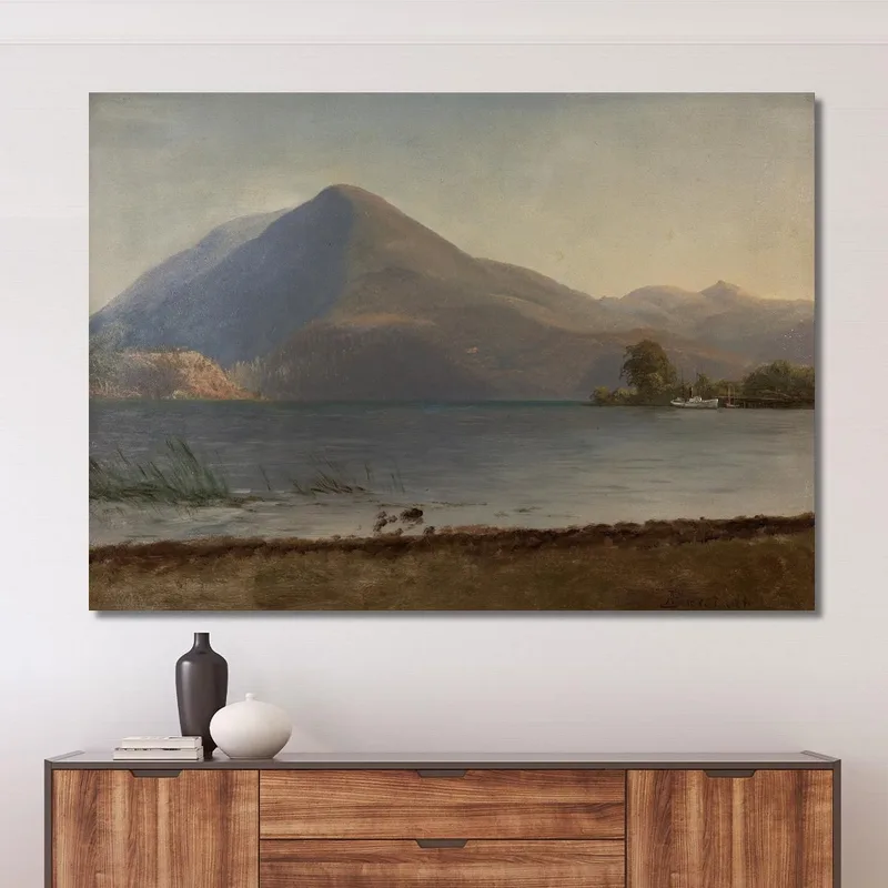 En El Hudson Albert Bierstadt