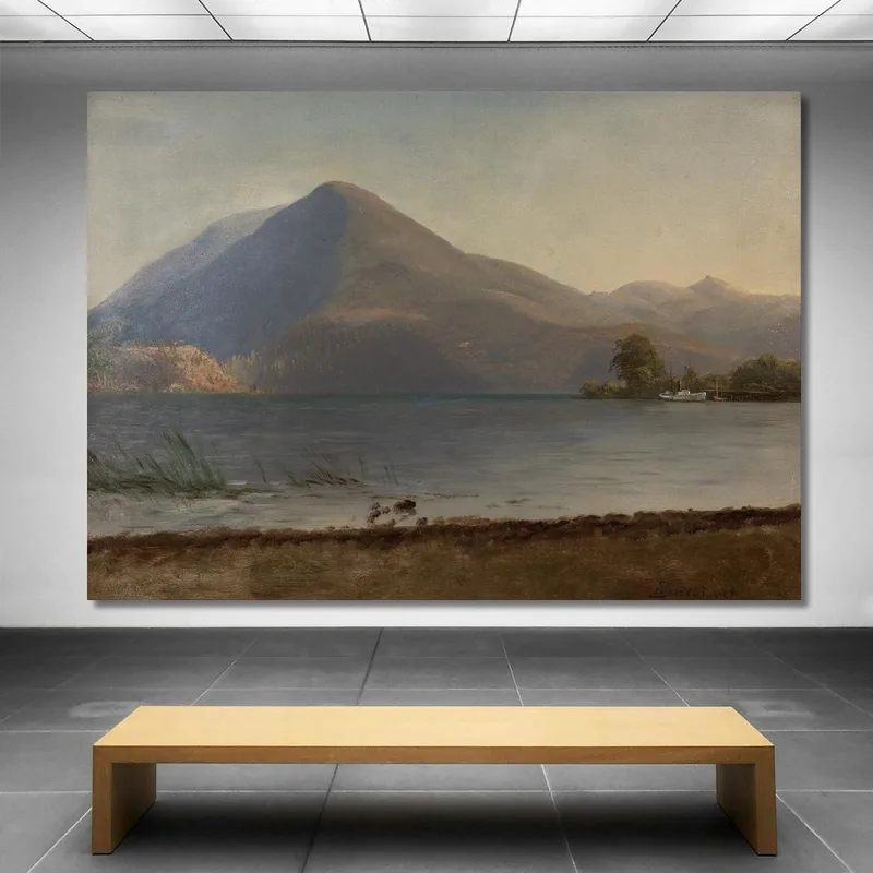 En El Hudson Albert Bierstadt