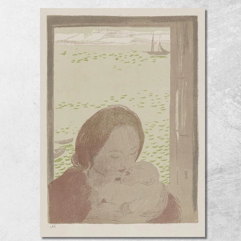 Maternidad Frente Al Mar O Maternidad En Pouldu Maurice Denis