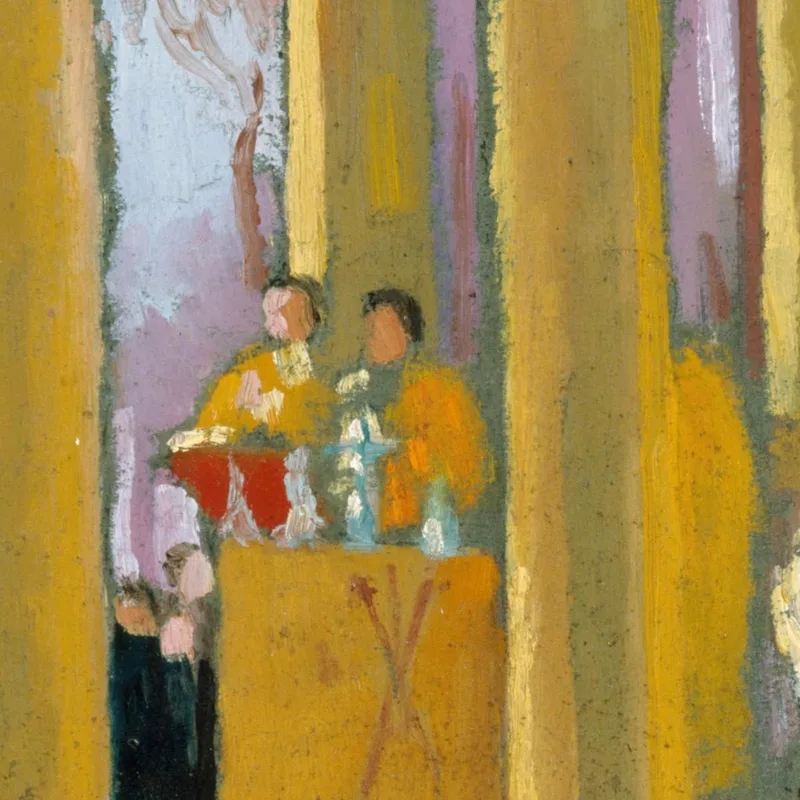 Messe Devant La Tombe D'Ernest Psichari Maurice Denis