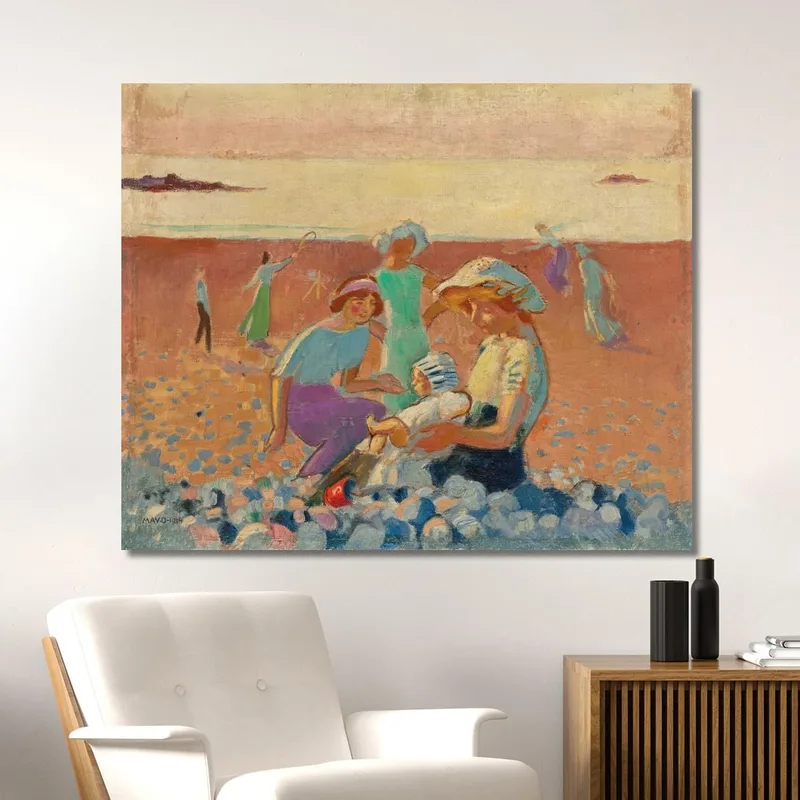 Petite Plage Avec Joujou Bonnier Maurice Denis