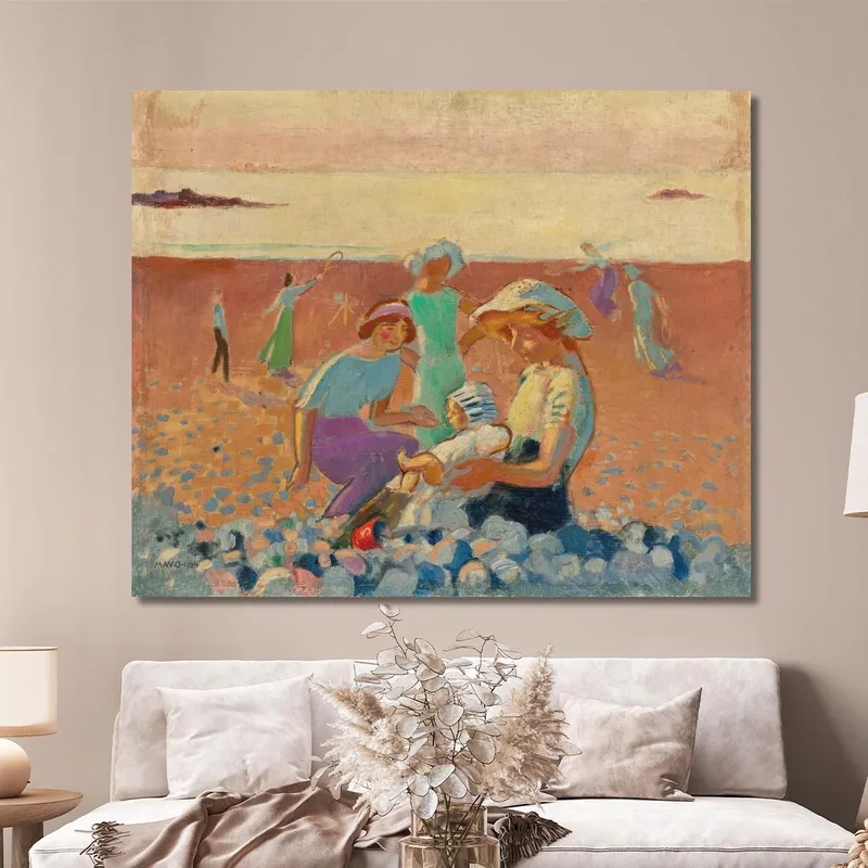 Petite Plage Avec Joujou Bonnier Maurice Denis