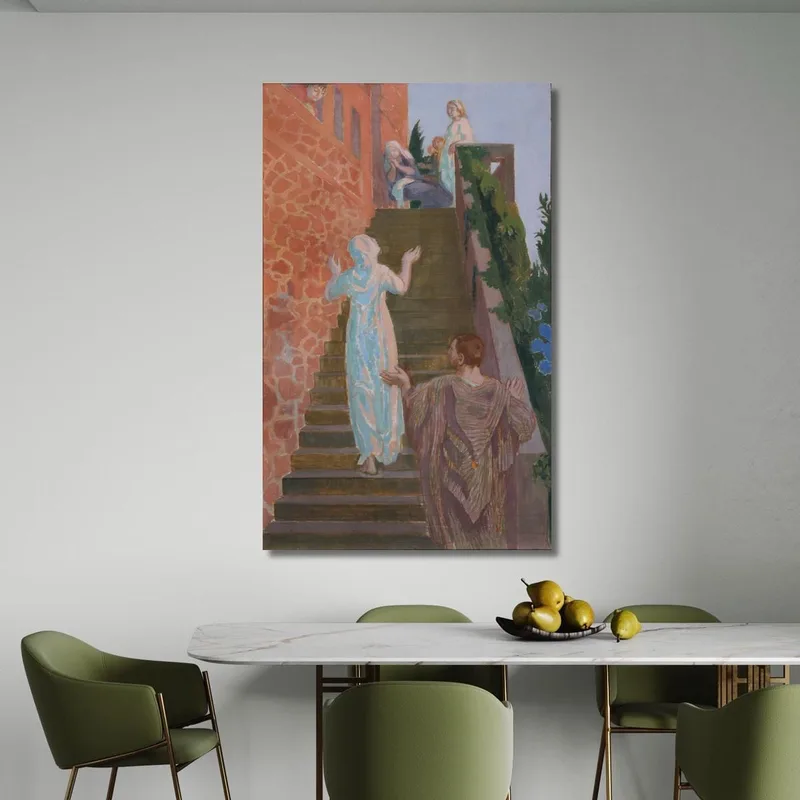 Visitación En La Escalera Del Silencio' Maurice Denis