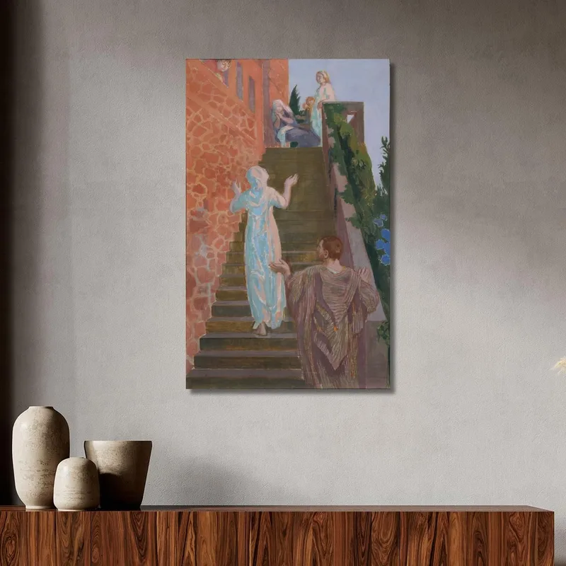 Visitación En La Escalera Del Silencio' Maurice Denis