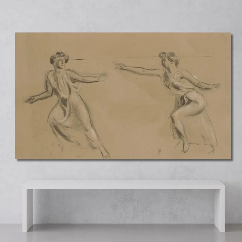 Dos Mujeres Corriendo Hacia La Izquierda Maurice Denis